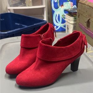 Coach and Four Red Booties